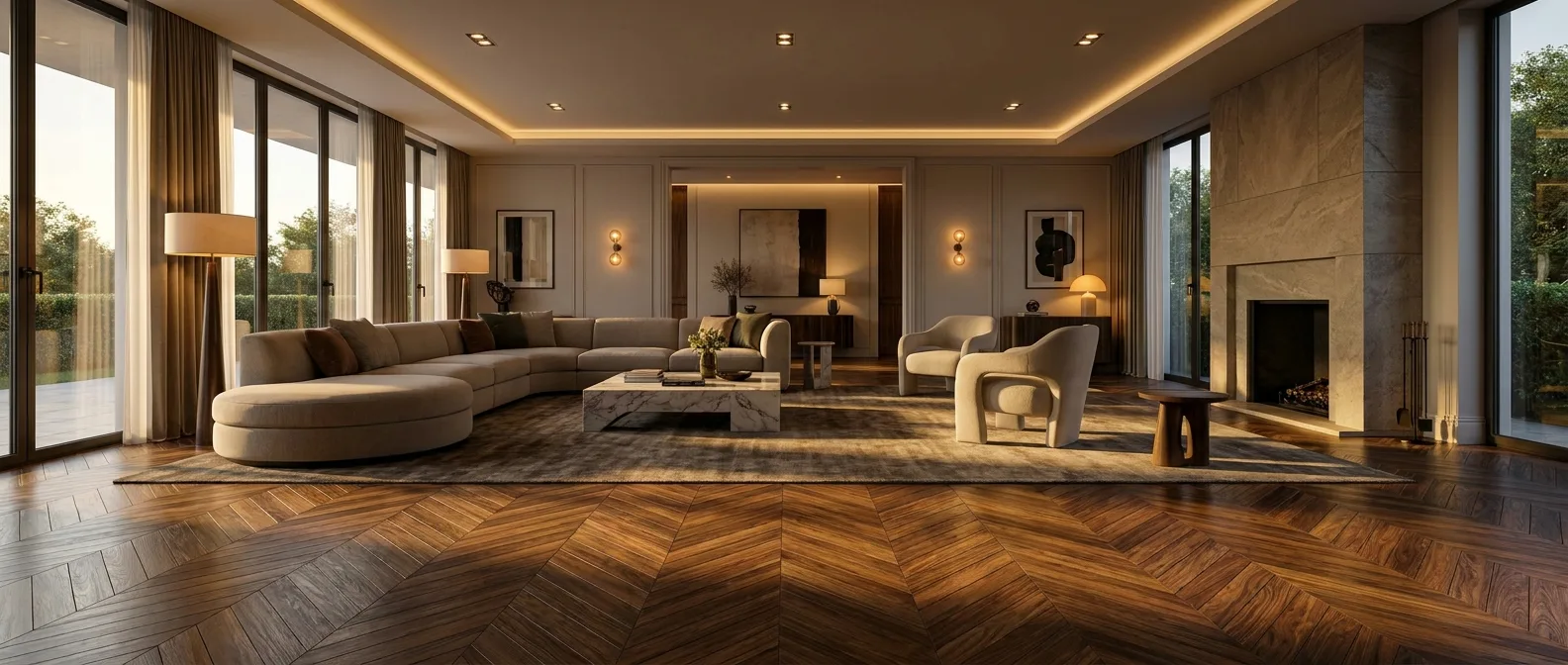 آموزش نصب و اجرای پارکت طرح جناغی | راهنمای جامع زیرسازی تا چیدمان